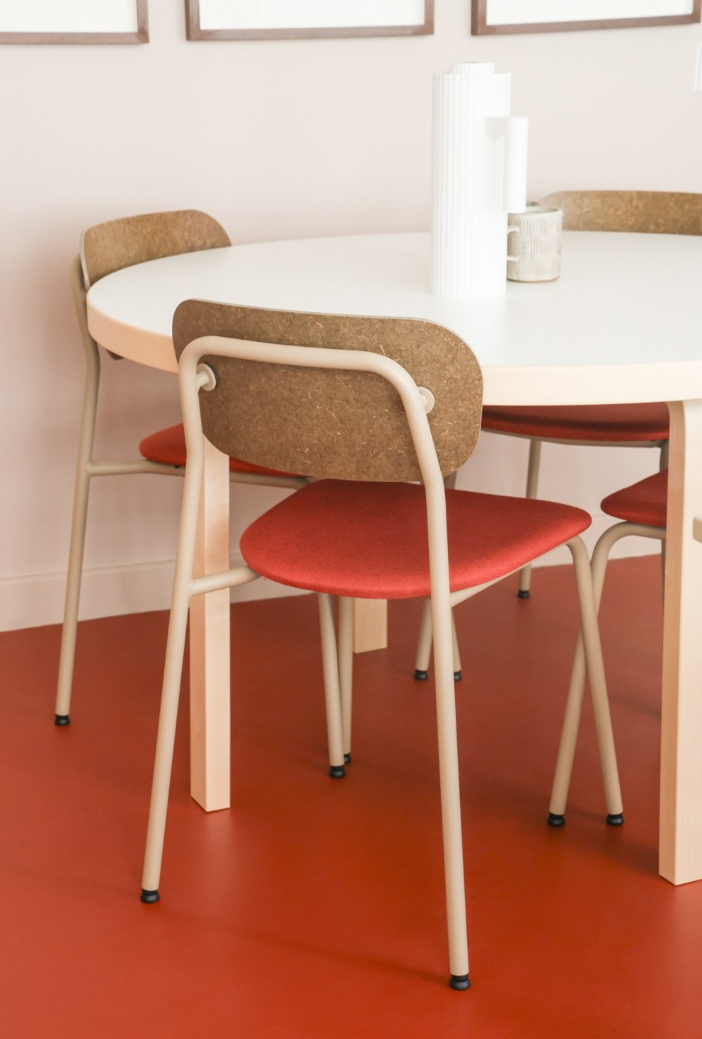 Headteacher's Office, Chancery Lane | Red marmoleum floor adds interest to the office | Interior Designers